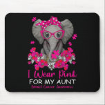 I Bära Rosa för min Moster elefant Breast Cancer A Musmatta<br><div class="desc">Jag Bära Rosa för min Moster elefant Breast Canceness Awareness</div>