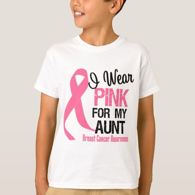 I Bära Rosa för min Moster T-shirt (Framsida)