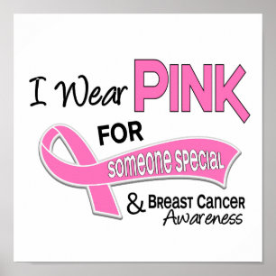 I Bära Rosa för någon Speciell 42 bröstcancer Poster