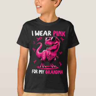I Bära Rosa till Min morma T-rex Dinosaur Breast C T Shirt