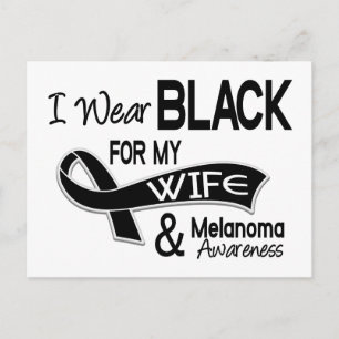 I Bära svart för min fru 42 Melanoma Vykort