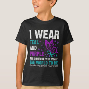 I Bära Teal& Lila för någon som menar T Shirt