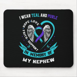 I Bära Teal and Lila for My Nephew Suiciw Medveten Musmatta