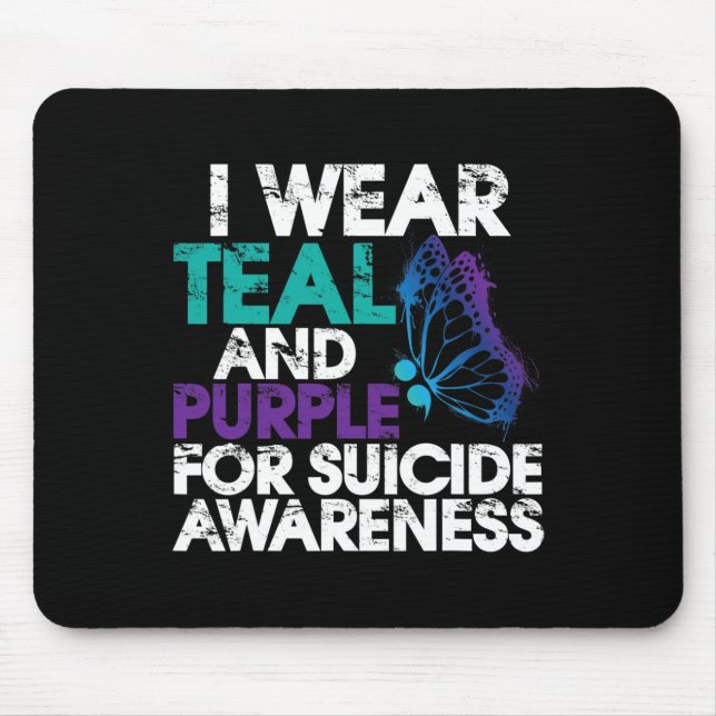 I Bära Teal and Lila support Suicizin Awareness 1 Musmatta (Framsidan)