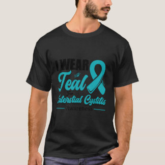 I Bära Teal for Interstitial cystit Teal Ribbon T Shirt