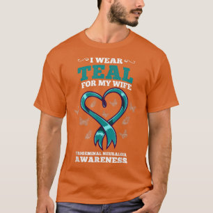 I Bära Teal for My Maka Trigeminal Neuralgi Medvet T Shirt