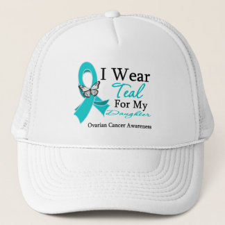 I Bära Teal Ribbon Dotter Ovarian Cancer Keps