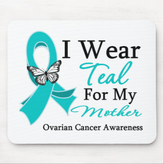 I Bära Teal Ribbon Mor Ovarian Cancer Musmatta