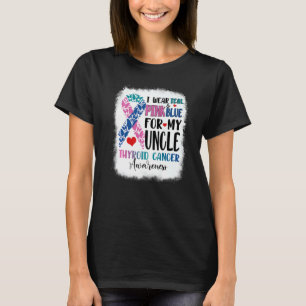 I Bära Teal Rosa Blue farbror Thyroid Awareness Mo T Shirt