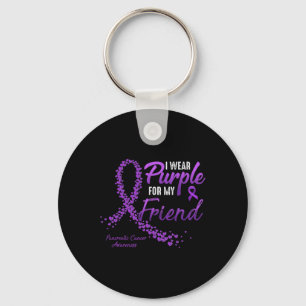I Bärans Lila för Friend Pancreatic Cancer Awarene Nyckelring
