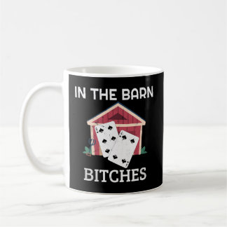 I Barn Euchre-poängspel Kaffemugg