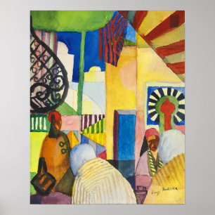 I basaren Auguste Macke Poster