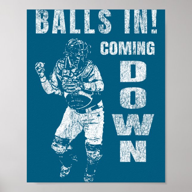 I baseboll catchern kommer ner poster (Framsidan)