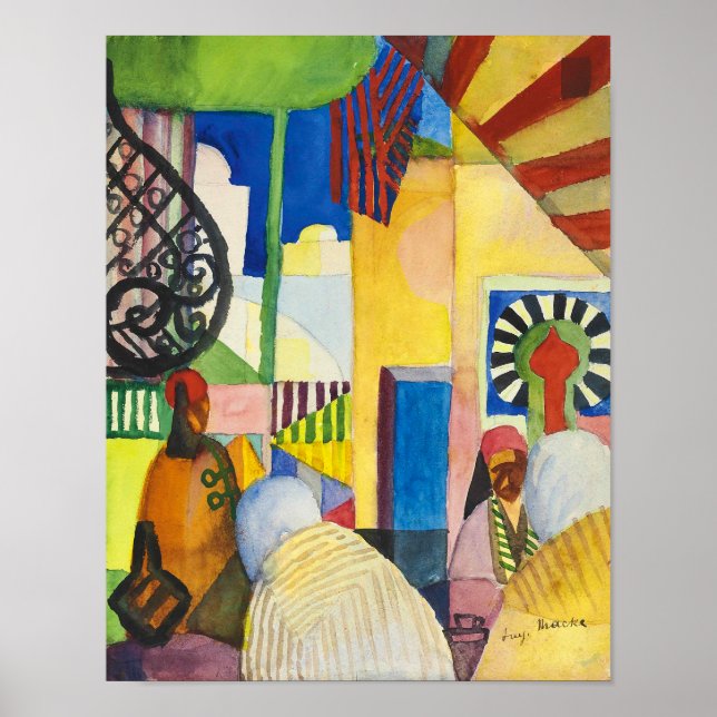 I Bazaars | Auguste Macke | Poster (Framsidan)