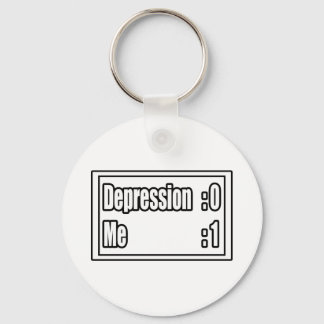 I Beat Depression (resultattavla) Nyckelring
