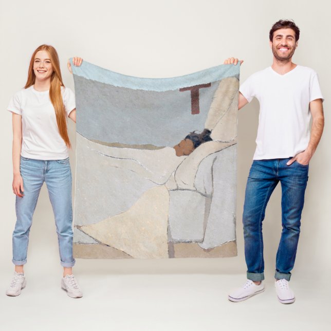 I Bed, Edouard Vuillard Fleecefilt (På plats)