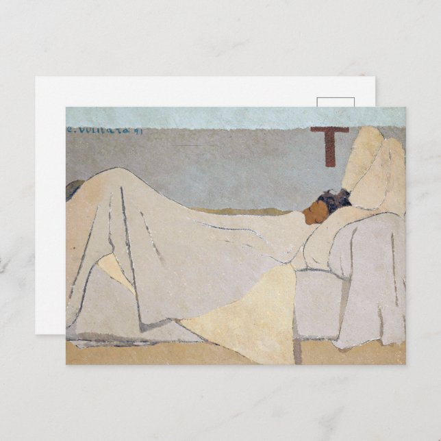 I Bed | Edouard Vuillard | Vykort (Fram/baksida)
