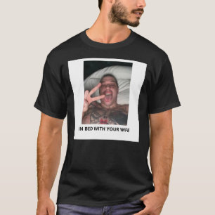 I BED MED DIN WIFE - Pete Davidson Chiffon Top T Shirt