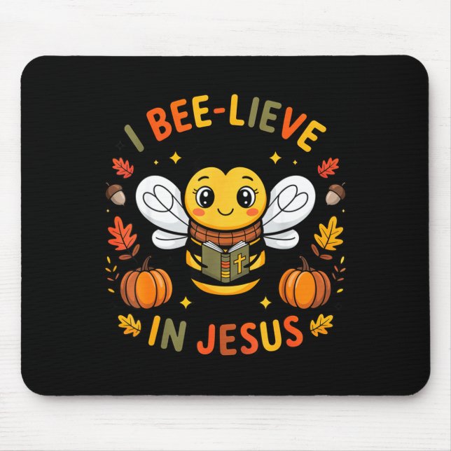 I Bee-lieve In Jesus Fall Christian Thanksgiving S Musmatta (Framsidan)