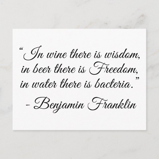 I Beer finns det frihet! Vykort (Framsida)