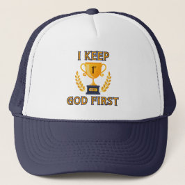 I Behålla Gud First Faith Baserad Keps