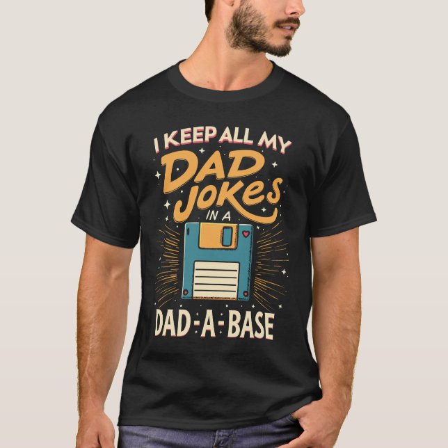 I Behålla Mina Pappa skämtar i en Pappa-a-bas T Shirt (Framsida)