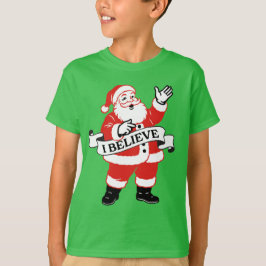 I Believe in Santa - Vintage Art T Shirt