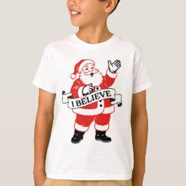 I believe in Santa - vintage art T Shirt