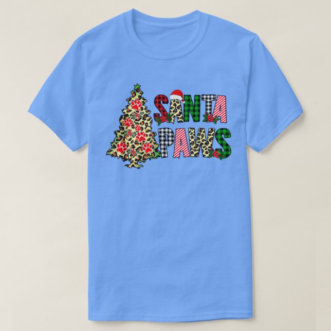I Belive in Santa Paws, Funny Christmas Paws, Pet  T Shirt (Design framsida)