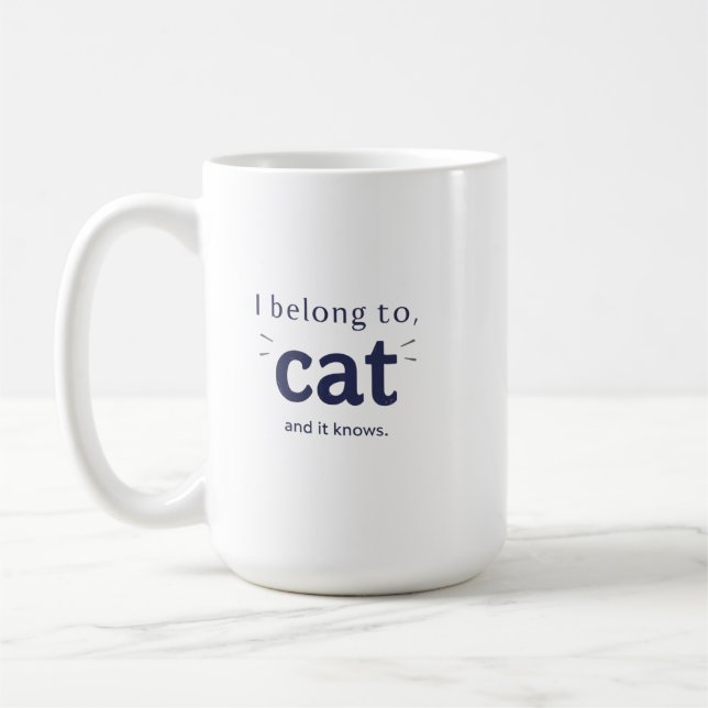 I Belong to Cat Kaffemugg (Vänster)