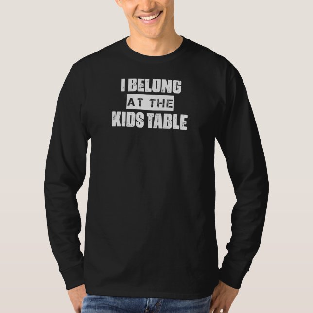 I Belong vid Kids Bord T Shirt (Framsida)