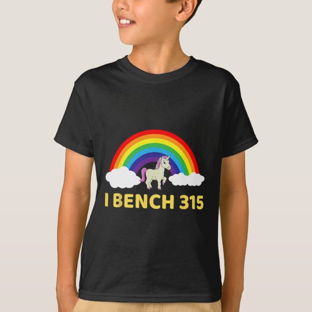 I Bench 315 Bench Press 315 Lb Klubb Bodybuilding  T Shirt (Framsida)