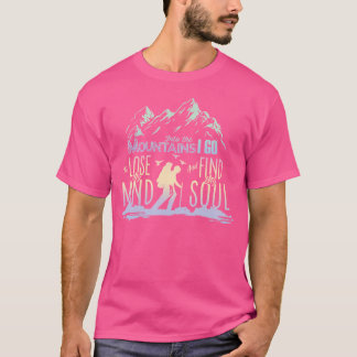 I bergen går jag ut i bergen och klättrar upp t shirt