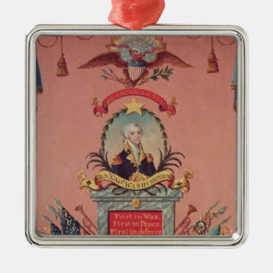 I beröm av George Washington Julgransprydnad Metall