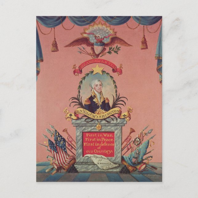 I beröm till George Washington Vykort (Framsida)