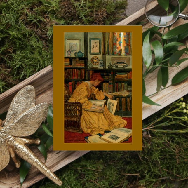 I BIBLIOTEK HÄLSNINGSKORT (Skapare uppladdad)