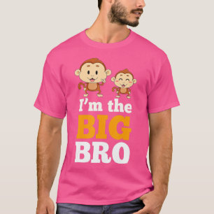 I Big Bro, Cute Monkey Brothers av Zany Brai T Shirt