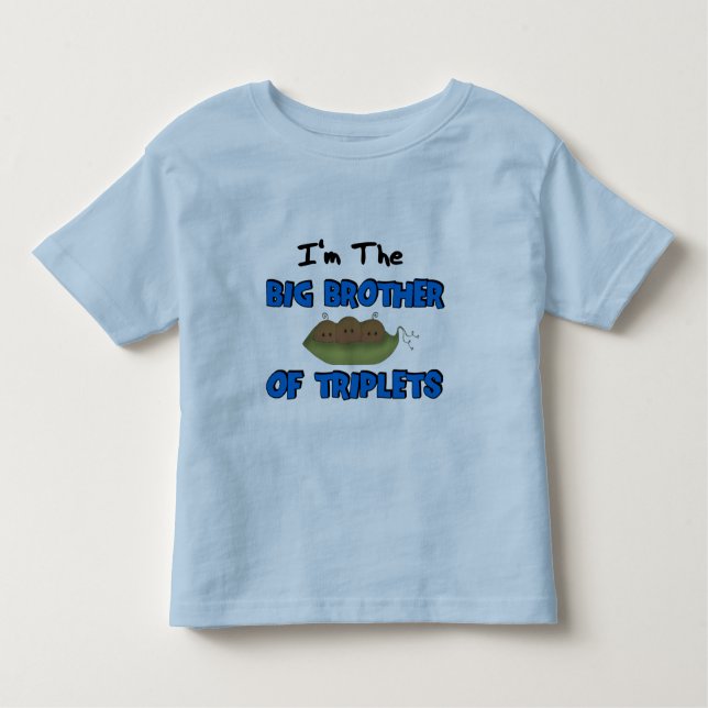 I BIG BROTHER of TRIPLETS (African American) Tee (Framsida)
