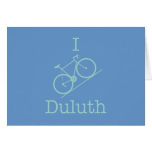 I Bike Duluth Hälsningskort