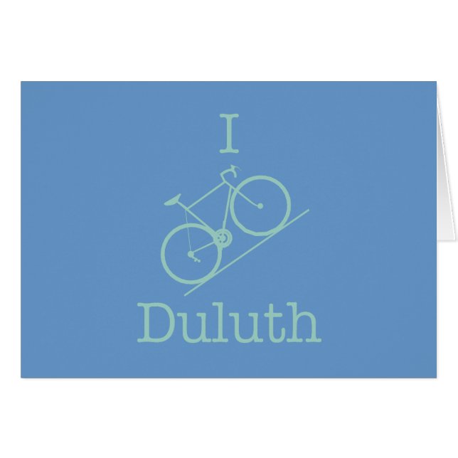 I Bike Duluth Hälsningskort (Framsidan Horizontal)