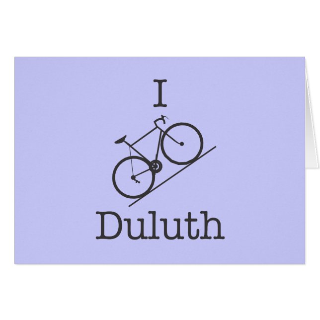 I Bike Duluth Hälsningskort (Framsidan Horizontal)