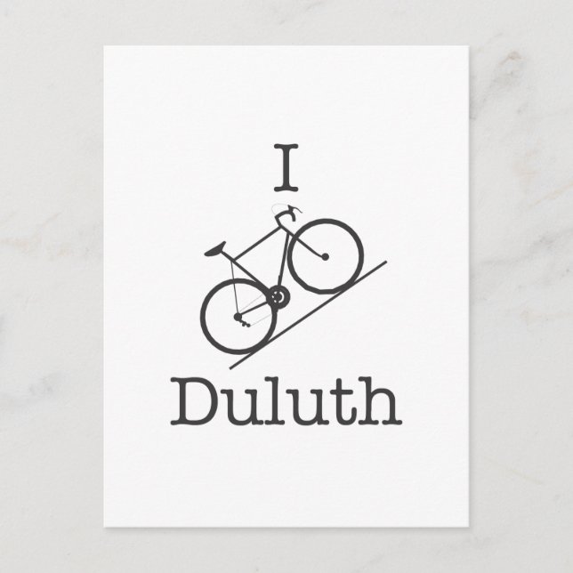 I Bike Duluth Vykort (Framsida)