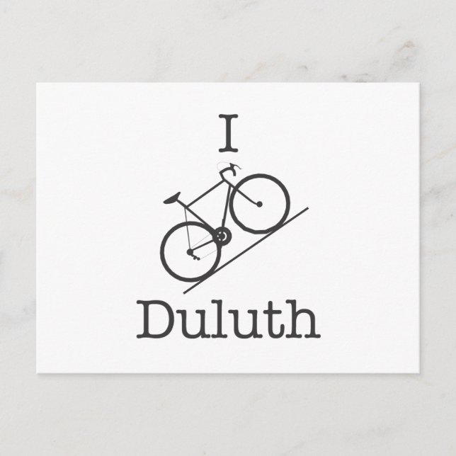 I Bike Duluth Vykort (Framsida)