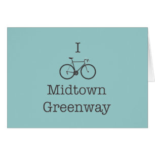 I Bike Midtown Greenway Hälsningskort