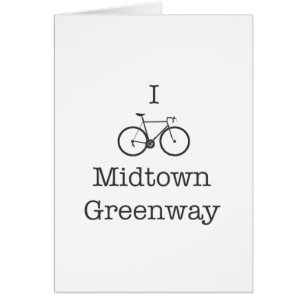 I Bike Midtown Greenway Hälsningskort