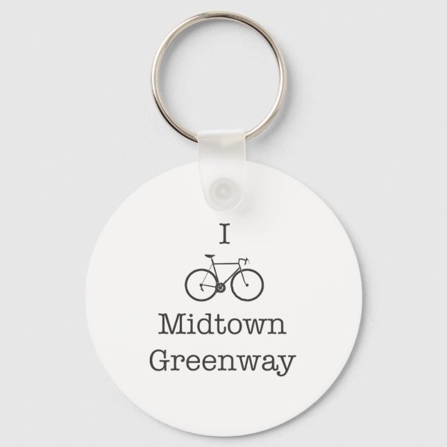 I Bike Midtown Greenway Nyckelring (Framsida)
