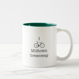 I Bike Midtown Greenway Två-Tonad Mugg