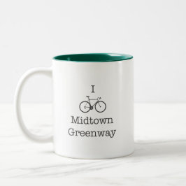 I Bike Midtown Greenway Två-Tonad Mugg