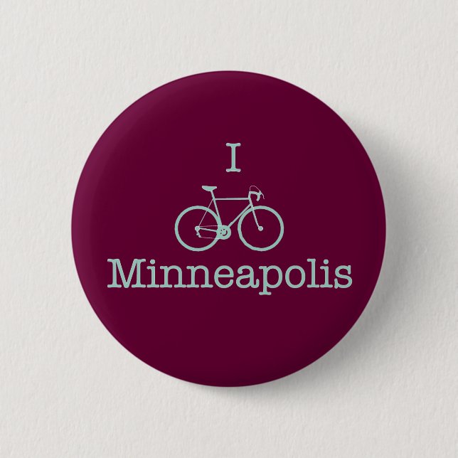 I Bike Minneapolis Knapp (Framsida)