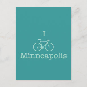 I Bike Minneapolis Vykort